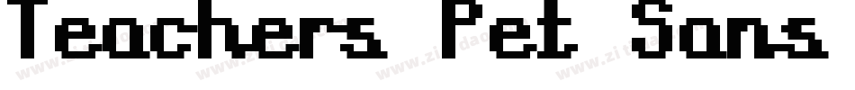 Teachers Pet Sans Serif Bold字体转换
